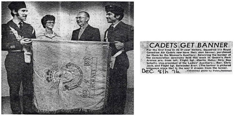 History - 513 Hornet RCACS - Air Cadet Foundation of British Columbia